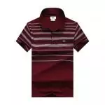 lacoste t-shirt new arrival stripe mid red